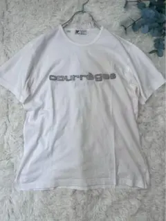 【クレージュ】(L) ロゴTシャツ 半袖 白 綿100% カジュアル 通勤 通学のサムネイル