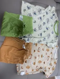 ユニクロ　パジャマ　パンどろぼう こぐまちゃん しろくまちゃん110cmのサムネイル