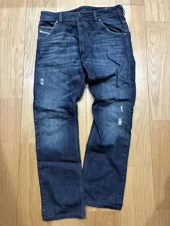 【試着のみ】ディーゼル　デニム　W30 Lサイズ　ストレート　ダメージ加工