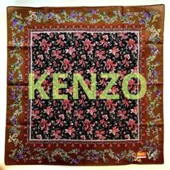KENZO 大判フラワーパターン ハンカチ