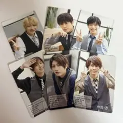 中村嶺亜 菅田琳寧 本髙克樹 佐々木大光 今野大輝 矢花黎 プロフィールカード