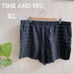 海外古着⭐️TIME AND TRU【XL】ストライプショートパンツ