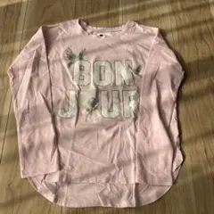 Disney ピンク　長袖カットソー M 130