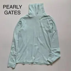 【パーリーゲイツ】ゴルフウェア トップス タートル ボーダー カットソー ロゴ