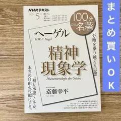 100分de名著 ヘーゲル『精神現象学』 2023年5月 斎藤幸平