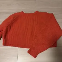 BEAUTY&YOUTH オレンジ クロップドセーター