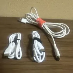 ホワイトとブラック　タイプC USBケーブルセット 5本