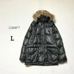 CAMP7 良品☘️ウエストドロスト ダウンジャケット ラクーンファー y2k
