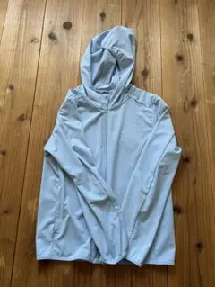 これからの季節に！エアリズム フード付きパーカー 140cm ライトブルー