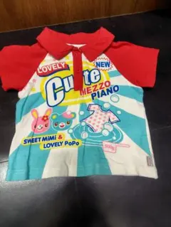 希少 mezzopiano 平成レトロ ミミポポ Tシャツ 100 水色 - メルカリ