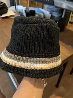 RACAL／ニットバケットハット ブラック Made in Japanのサムネイル