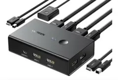UGREEN HDMI KVM切替器 2入力1出力 キーボード