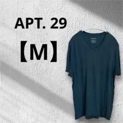 APT. 9 【M】アプトナイン　Vネック　半袖Tシャツ 深緑ダークグリーン