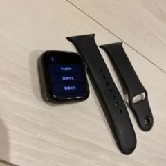 おまけ付きApple WatchSE 44mm 本体 ブラック バンド2本付き