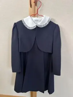 ネイビー フォーマルワンピース 115cm ツイードジャケット