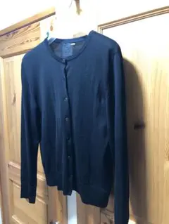 23区 黒ウール100%長袖カーディガン40 Botto giuseppe