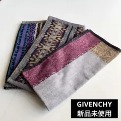 【新品未使用】GIVENCHYハンカチ、その他タオルハンカチ　3枚セット