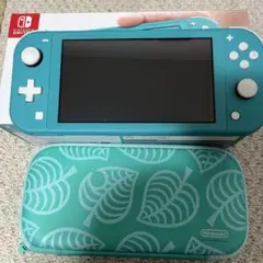 Nintendo Switch Lite 青色 本体 充電器 どうぶつの森ケース