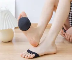 つま先 5本指ソックス レディース 2足4枚セット ブラック