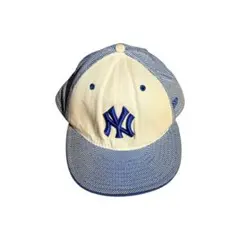 90s USA製NEW ERA キャップ　NY ヤンキース　ポーカーズ　チェック