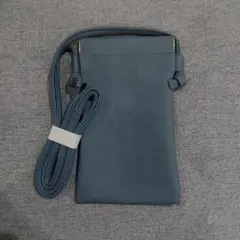 グレー　スマホショルダーバッグ　スマホケース