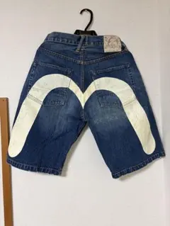 EVISU エヴィス LOT2008 ビッグカモメ 水色 ハーフデニム 30 - メルカリ
