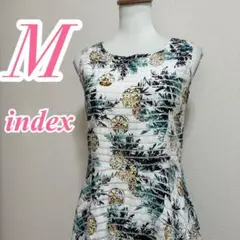 index インデックス ノースリーブワンピース M パイナップル カジュアル