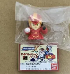 [未使用] ロックマンX (ノーマルタイプ•赤色) FB塩ビ人形 ＋ ミニブック