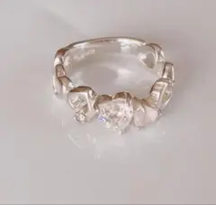 4°Cハートリングシルバー12号