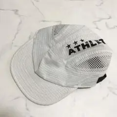 【美品】サッカー アスレタ メッシュキャップ ジュニア 帽子