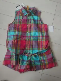 ポロ ラルフローレン 女の子 ノースリーブ セットアップ 新品 タグ付き150