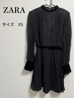 ZARA ザラ　ワンピースチュニック　XS ブラック