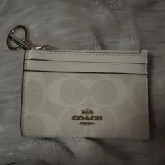 COACH ホワイトレザー　パスケース