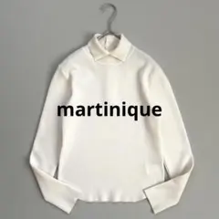 マルティニーク martinique ウール リブ ハイカラー ニット