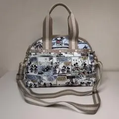 【美品】レスポートサック　ディズニー　コミック　ボストンバッグ　ショルダーバッグ