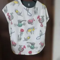 グラニフ動物柄 半袖Tシャツ レディース
