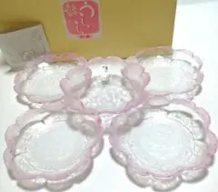 月夜野工房 ガラス小皿 5枚セットのサムネイル