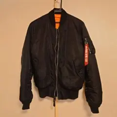 ALPHA INDUSTRIES MA-1タイトジャケット ブラック M