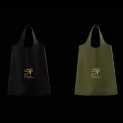 【ブラック&カーキ2枚組】ミステリーオブツタンカーメン展エコバックセット