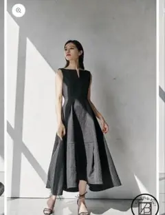 新品L’AUBE BLANC Keyneck Jacquard Dress M