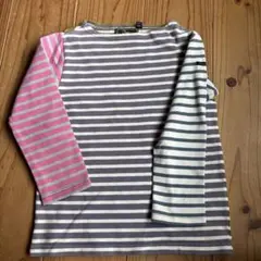 デニムダンガリー ボーダーカットソー130㎝