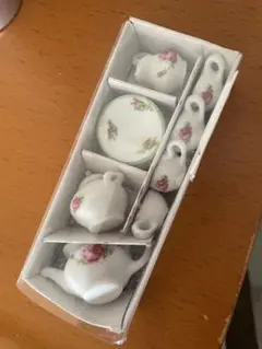 ミニチュアティーセット 陶器 花柄