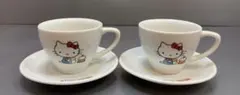 ハローキティ　カップ＆ソーサー　2客セット
