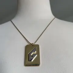 GIVENCHY ヴィンテージゴールドロングネックレス