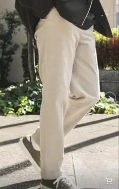 URBAN RESEARCH DOORS コーデュロイトラウザー Mオフホワイト