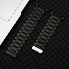 Apple Watch ステンレス マグネット ストラップ 磁気 ブラック