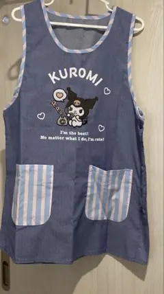 Sanrio Kuromi エプロン ブル　M〜Lサイズ　クロミちゃんのサムネイル