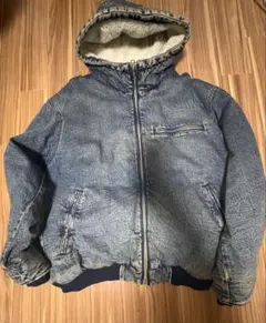 RAGEBLUE 裏ボアフードデニム ブルゾン ブルー