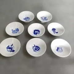 有田焼 青花 しん窯 5客セット✩.*˚絵変り小鉢4 寸ボウル - メルカリ