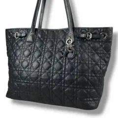 美品 Dior ディオール パナレア カナージュ バッグ A4 トート 大容量 美品 ディオール カナージュ トートバッグ パナレア Dior A4 CD 黒